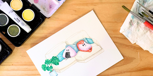 Sad Sushi Original Art
