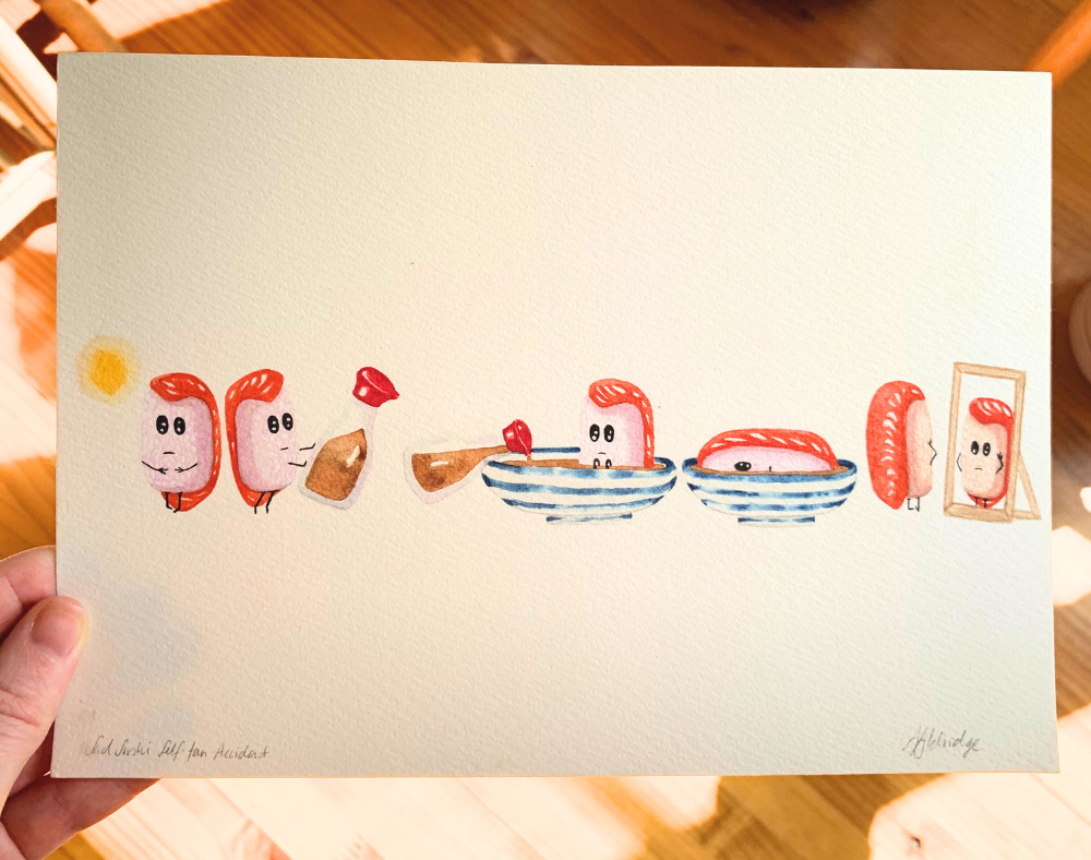 Self Tan Accident Original Painting