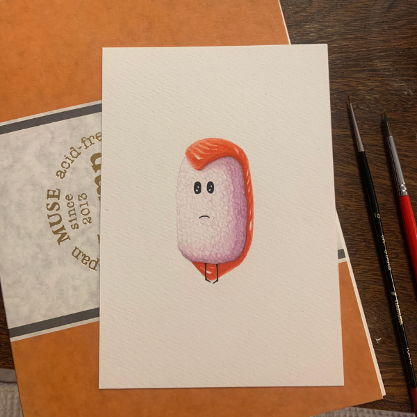 Sad Sushi Original Art