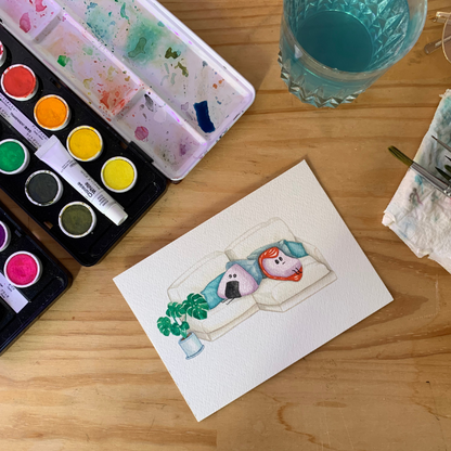 Sad Sushi Original Art