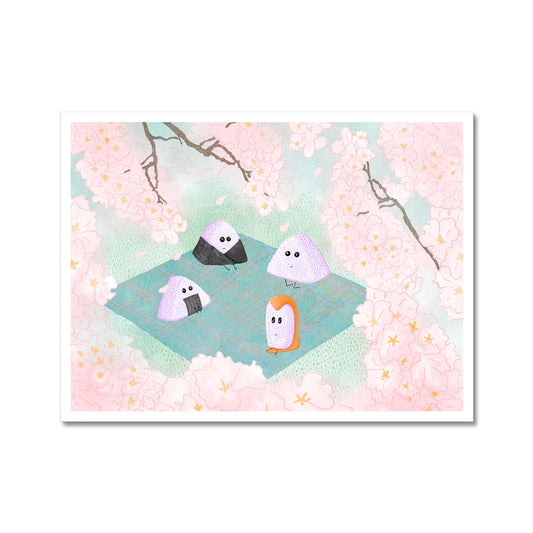 Sad Sushi Picnic With Friends Fine Art Print